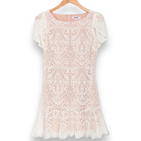 BB Dakota Steve Madden Revolve Fast Lace Environment White Lace Fairy Mini Dress - Picture 2 of 10
